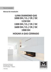 M Design LUNA DIAMOND GAS 1000 CL Manual De Instalación