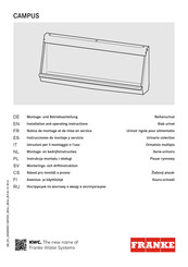 Franke CAMPUS CMPX555G Instrucciones De Montaje Y Servicio