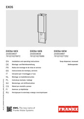 Franke EXOS Serie Instrucciones De Montaje Y Servicio
