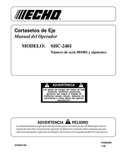 Echo SHC-2401 Manual Del Operador