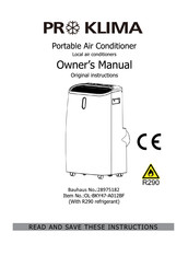 ProKlima OL-BKY47-A012BF Manual Del Propietário