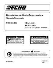 Echo SRM-260 Manual Del Operador