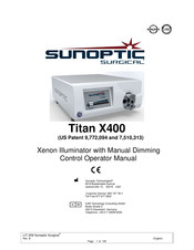 Sunoptic Surgical Titan X400 Manual De Instrucciones