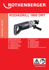 Rothenberger RODIADRILL 1800 DRY Instrucciones De Uso