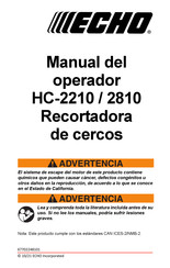 Echo HC-2810 Manual Del Operador