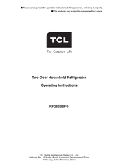 TCL RF282BSF0 Manual De Instrucciones