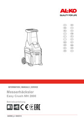 AL-KO Easy Crush MH 2800 Manual De Instrucciones