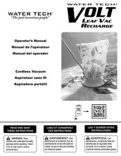 Water Tech LEAF VAC RECHARGE Manual Del Operador