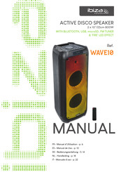 Ibiza sound WAVE10 Manual De Uso