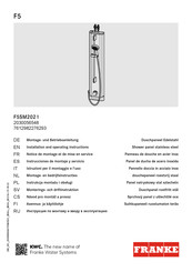 Franke F5SM2021 Instrucciones De Montaje Y Servicio