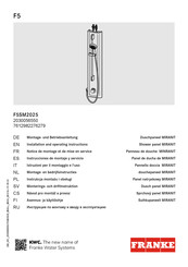 Franke MIRANIT F5SM2025 Instrucciones De Montaje Y Servicio