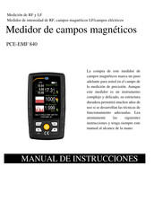 PCE Instruments PCE-EMF 840 Manual De Instrucciones