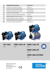 Gude HWW 1100.1 VF Traducción Del Manual Original