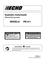 Echo PB-411 Manual Del Operador