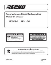 Echo SRM-340 Manual Del Operador