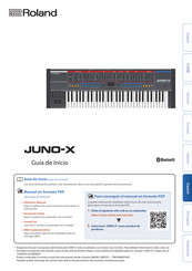 Roland JUNO-X Guia De Incio Rapida