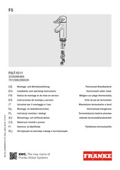 Franke F5LT1011 Instrucciones De Montaje Y Servicio