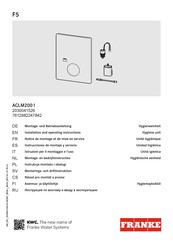 Franke ACLM2001 Instrucciones De Montaje Y Servicio