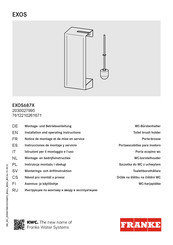 Franke EXOS Serie Instrucciones De Montaje Y Servicio