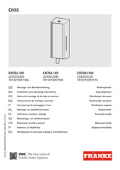 Franke EXOS Serie Instrucciones De Montaje Y Servicio