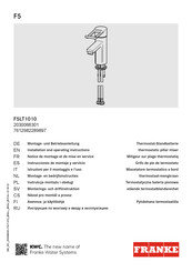 Franke F5LT1010 Instrucciones De Montaje Y Servicio