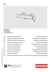 Franke F5LT2012 Instrucciones De Montaje Y Servicio