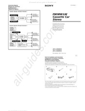 Sony XR-C300RDS Manual De Instalación