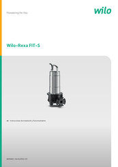 Wilo Rexa FIT-S Instrucciones De Instalación Y Funcionamiento