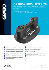 Grabo PRO-LIFTER 20 Manual Del Operador