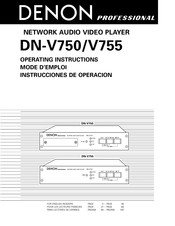 Denon Professional DN-V755 Instrucciones De Operación