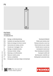 Franke F5LT2022 Instrucciones De Montaje Y Servicio