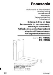 Panasonic SC-HTB200 Instrucciones De Funcionamiento