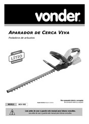 vonder IACV 1832 Manual De Instrucciones