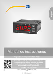 PCE Instruments PCE-RE01 Manual De Instrucciones