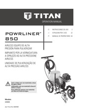 Titan SPEEFLO PowrLiner 850 Instrucciones De Uso