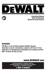 DeWalt DCV580H Manual De Instrucciones