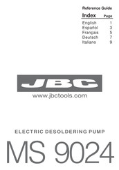 jbc MS 9024 Manual Del Usuario