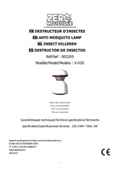 Zero Moustique 002209 Manual De Instrucciones