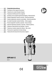 Gude 94419 Traducción Del Manual De Instrucciones Original