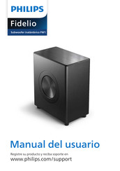 Philips Fidelio FW1 Manual Del Usuario