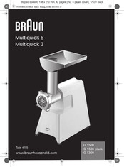 Braun G 1500 black Manual De Instrucciones