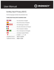 Kingston IronKey Vault Privacy 80 ES Manual Del Usuario