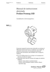 Endress+Hauser HART Promag 10D Manual De Instrucciones