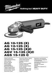 Milwaukee AGV 15-125 C Manual Original