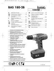 Meister basic BAS 180-2B Traducción De Las Instrucciones De Servicio Originales