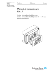 Endress+Hauser RIA15 Manual De Instrucciones
