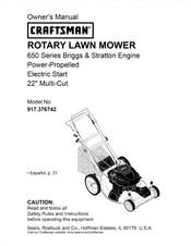 Craftsman 917.376742 Manual Del Usuario