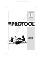 Protool PLP 245 E Manual