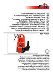 Grizzly TSP 7525 K Traducción Del Manual De Instrucciones Original