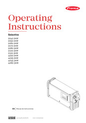 Fronius Selectiva 2070 2kW Manual De Instrucciones